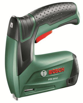 All-Powerful Cordless Battery Fabric Stapler Cordless Battery Fabric Stapler In Green And Black