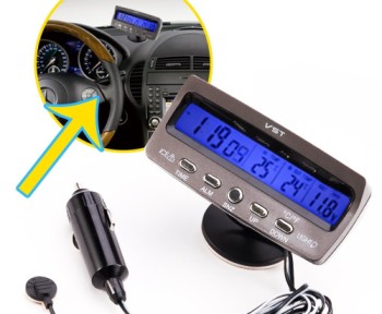 Sleep Function Car Alarm Temperature LED Display Thermometer Car Alarm Temperature LED Thermometer