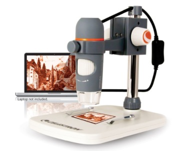 Hand-Held USB Digital Microscope Digital Microscope In Grey Finish