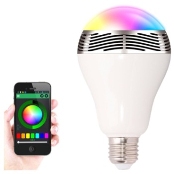 Smart Light Bulb In White, Blue And Red