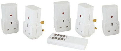On/Off Signal Mains Remote Control Power Switches Remote Control Power Switches In White Plastic