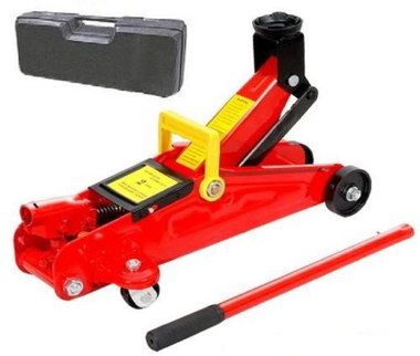 Cheap Trolley Jack In Red With Black Carry Case
