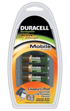 USB Battery Charger AA AAA In Yellow Package