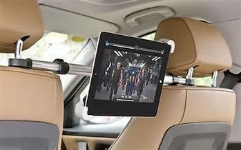 Rotary Motion Tablet Holder For Car Headrest On Steel Pole