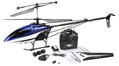 Remote Helicopter With Camera Helicopter With Camera In Blue And White