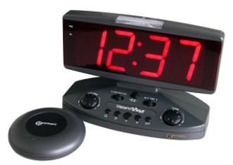 LED Visible Geemarc Wake n Shake Extra Loud Alarm Clock Extra Loud Alarm Clock With Red Digits