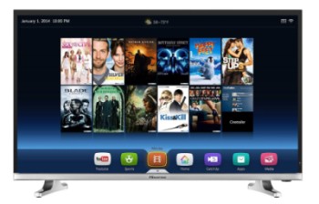 HD LED Smart TV With Chrome Base