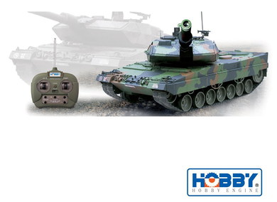 Realistic Engine Leopard RC Tank That Shoots Tank That Shoots With Blue Logo