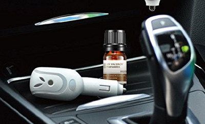 Small Car Smoke Air Purifier Diffuser With Oil Bottle