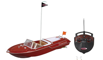 Radio Controlled Model Boat In Bright Red