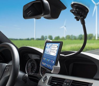 Adaptable 7 Inch Tablet Holder For Cars Smooth Surface 7 Inch Tablet Holder For Cars Angled To Driver