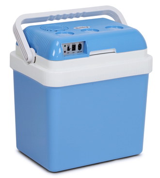 Light Insulating Mobile Car Mini Fridge 12V Mobile Car Mini Fridge 12V In Light Blue Finish