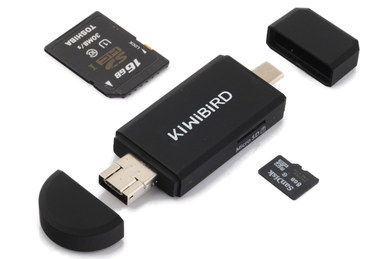 MMC Slot Type C MicroSD USB Adapter FAT 32 Type C MicroSD USB Adapter With 2 Caps