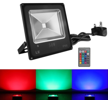 LED Garden Spotlight Showing Colour Variations