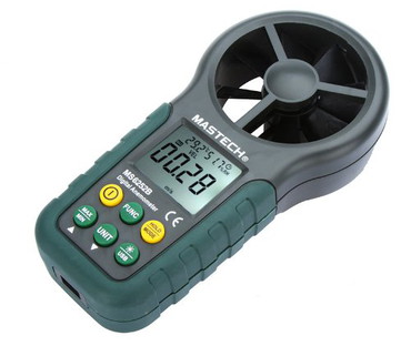 Background Lit Air Velocity Meter Anemometer Meter Anemometer With Green Buttons