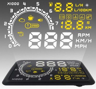 Alert Monitor 5.5 Inch Car Heads Up Display Kit Bright Car Heads Up Display Kit With Black Exterior