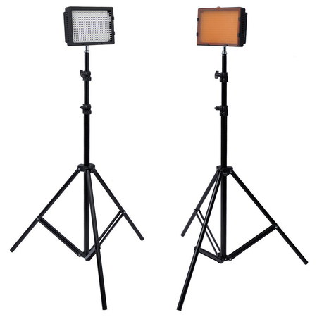 Photography Studio Lighting Kit With Black Tripods