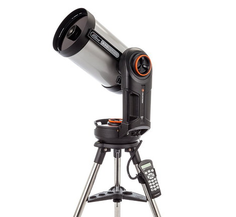 NexStar Celestron Made Evolution 8 Telescope In Chrome Exterior