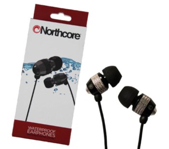 3.5mm Gold Water Resilient Earphones Water Resilient Earphones In Blacl And Gold