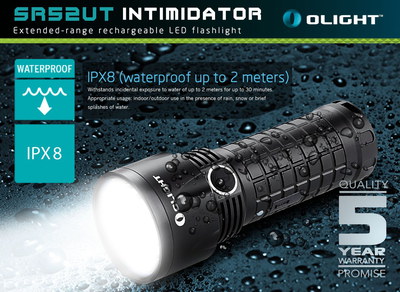 Strobe Light 1100 Lumens High Power LED Torch High Power LED Torch With Water