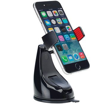 Portrait Landscape Universal Phone Cradle For Car Universal Phone Cradle For Car With Red Grip