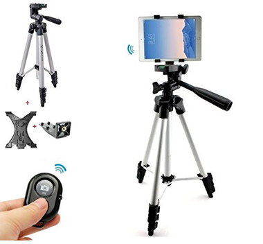 Remote Device Bluetooth iPad Camera Stand Tripod iPad Camera Stand Tripod With Chrome Legs