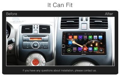 Mirror-Link Quad Core 2 DIN Car Stereo With Colour Icons