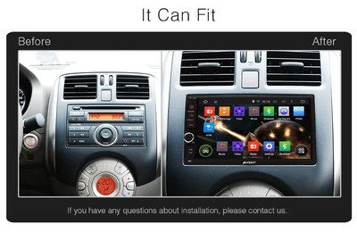 FM Radio Quad-Core 2 DIN Car Stereo Mirror-Link Quad Core 2 DIN Car Stereo With Colour Icons