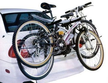 Roadster Rear Bike Carrier For Cars On White Vehicle
