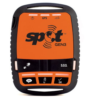 Satellite Hand GPS Tracker In Black And Orange