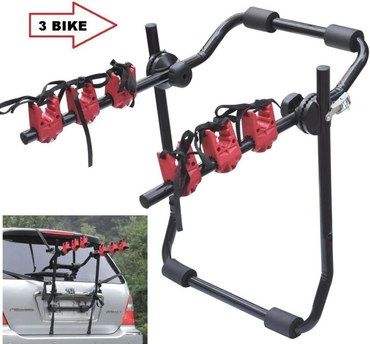 WNB 3 Cycle Bike Carrier For Car, Hatchback In Black Metal