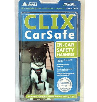 Safe Dog Harness For Car Seat In Black