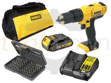 Bit Bundle Hammer Drill Screwdriver Set 18 V Hammer Drill Screwdriver Set With Black Bag