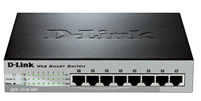 Advanced 8 Port Ethernet Switch Box In Black Finish