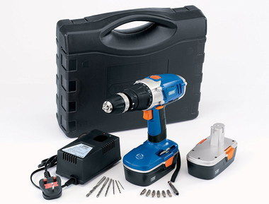Hammer Active 18V Cheap Cordless Electric Drill DIY 18V Cheap Cordless Electric Drill In Blue