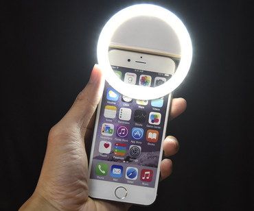For iPhone LED Night Time Selfie Ring Light Compact LED Night Time Selfie Ring Light With Big Circle