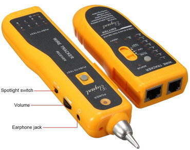 LAN RJ45 Cable Tester In Orange