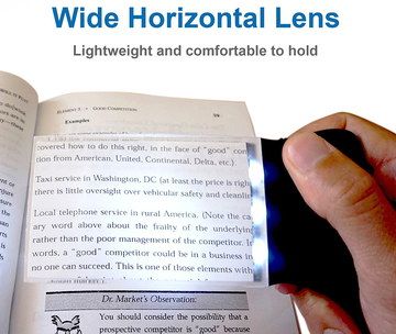 Light Magnifier With LED For Elderly Magnifier With LED For Elderly With Black Grip