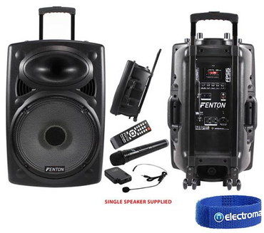 350 Watts Wireless PA System For Sale LED Lit Wireless PA System For Sale In Black