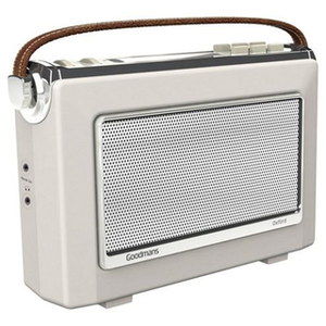 FM Plus RDS 1960's DAB Radio With AUX Input LCD Console DAB Radio AUX Input With Brown Strap