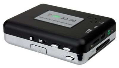 WAV Cassette To Mp3 Converter Mobile Cassette To Mp3 Converter With Black Exterior