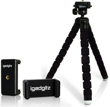 360 Degrees Ball Socket Phone Tripod Mount Collapsing Ball Socket Phone Tripod Mount With Clips