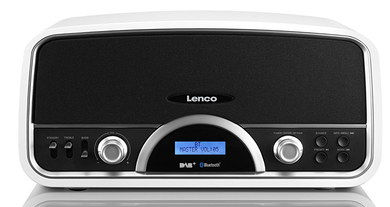 30 Watts Vintage DAB+ Bluetooth Radio 20 Presets DAB+ Bluetooth Radio With White Finish