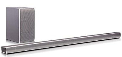 Google Cast Featured Soundbar With Built In Subwoofer Soundbar With Built In Subwoofer In Silver Effect
