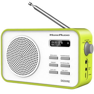 FM DAB Radio Alarm Clock In Green Finish