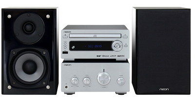 LCD Screen Mini Sound System DAB FM Mini Sound System In Silver Grey