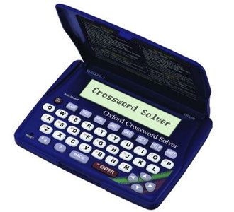 Wild-Card Digital Cross-Word Solver In Dark Blue