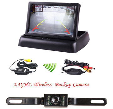 Night-Sight 3m Wireless Car Reverse Camera Infra-Red Wireless Car Reverse Camera With Black Cable