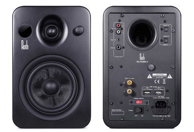 Dual USB Bluetooth Bookshelf Speakers Bookshelf Speakers Front And Back
