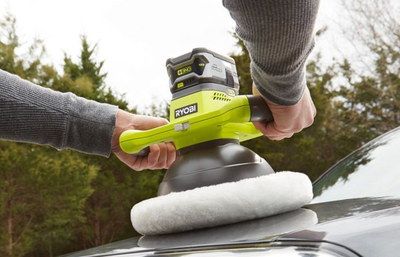 Easy To Use Small Orbital Polisher 4.0 Ah Battery Small Orbital Polisher In Yellow
